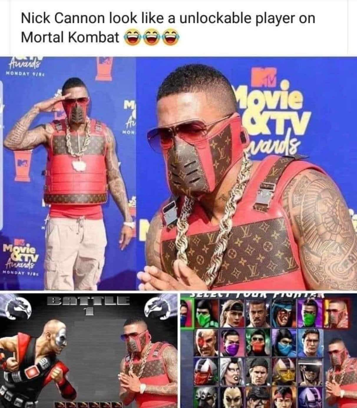 funny gaming memes  - nick cannon gang - Nick Cannon look a unlockable player on Mortal Kombat Awards Monday Vir M Au Movie Non 4 wards Re Movie Atv Ausands Al Monday To Jelut Tuunti Inne