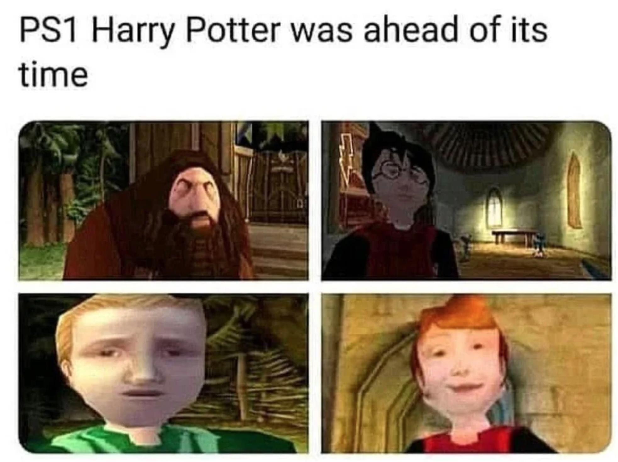 funny gaming memes  - harry potter ps1 harry - PS1 Harry Potter was ahead of its time