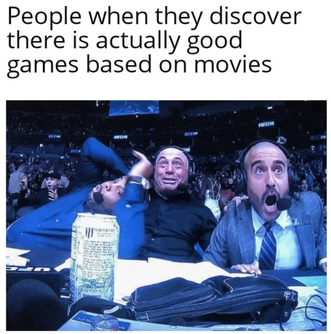 funny gaming memes  - people over 50 watching their bird feeder - People when they discover there is actually good games based on movies !