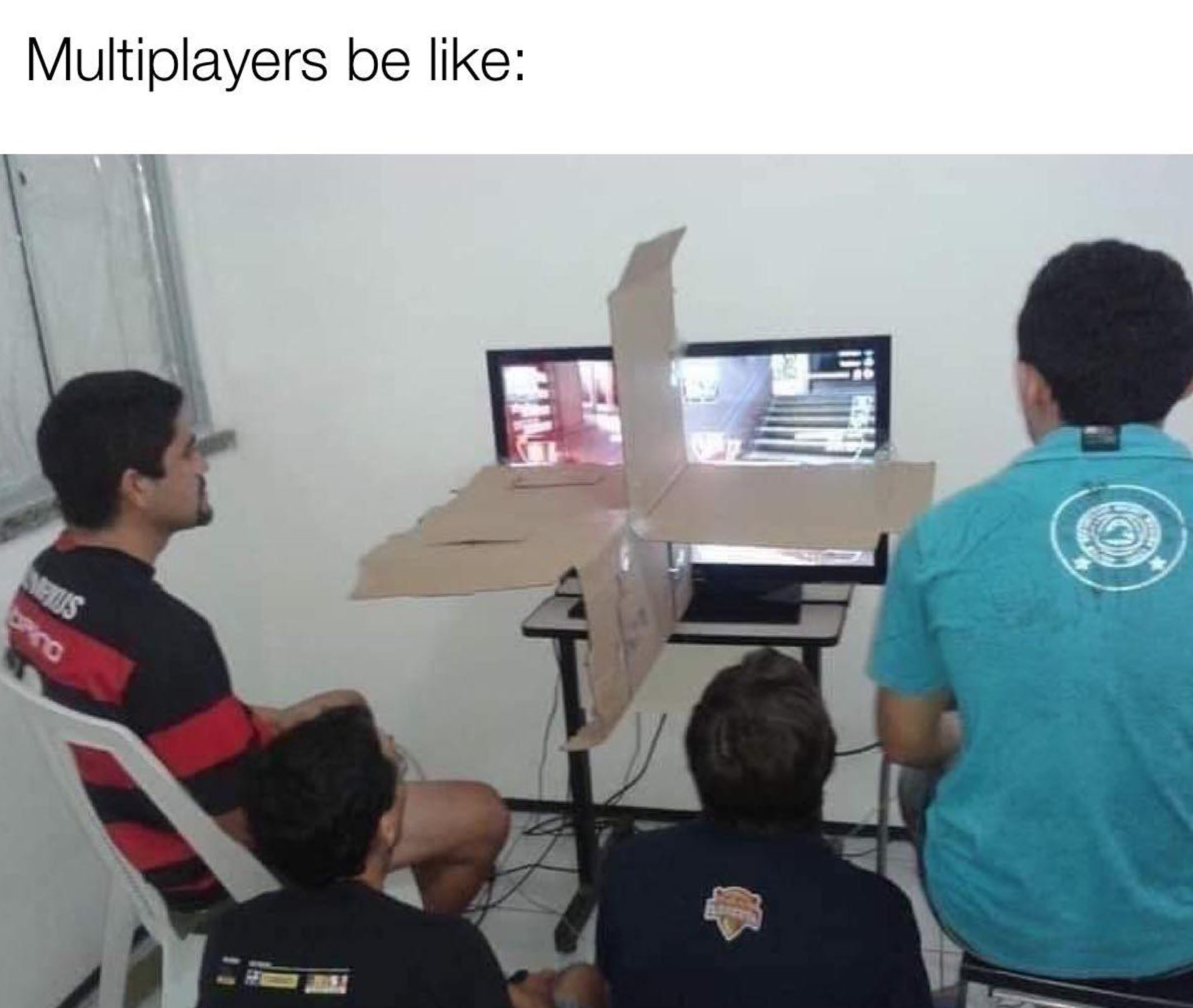 funny gaming memes  - Multiplayers be Stus Sco