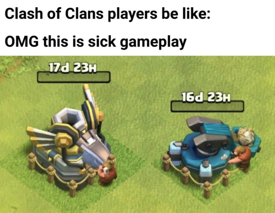 funny gaming memes - restricted area signs - Clash of Clans players be Omg this is sick gameplay 170 23H 160 23H