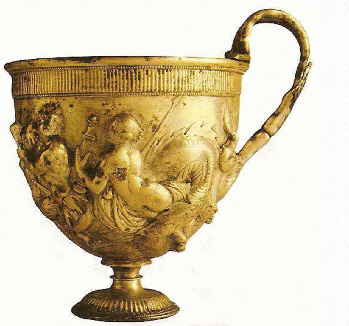 fascinating artifacts - Beautiful Roman gold cup, found in Pompeii. Dated to I century BCE.