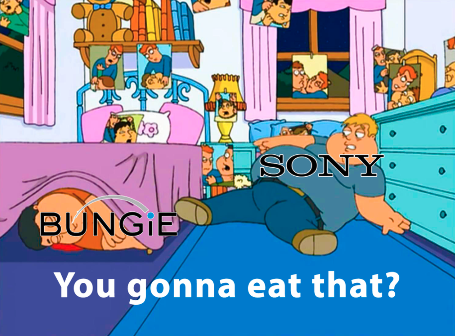 funny gaming memes - cartoon - Sulo Sony Bunge You gonna eat that?