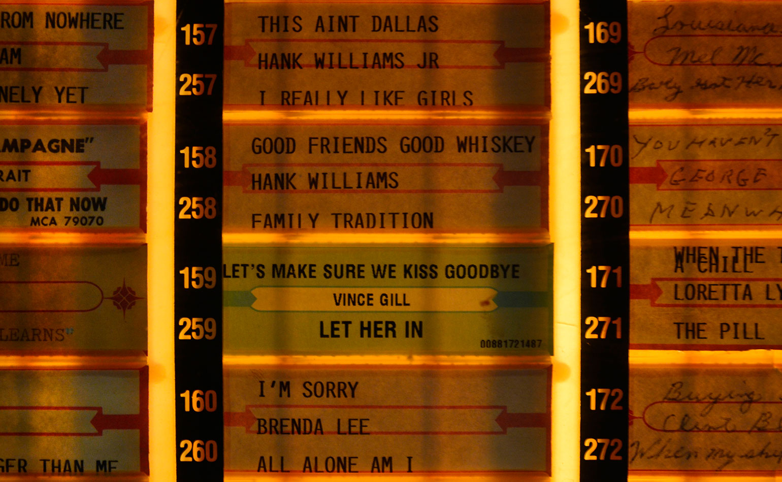 Dive Bar Kids - Rom Nowhere This Aint Dallas 157 Am Hank Williams Jr 169 Loualance mel Me 269 Baby Wat her Nely Yet 257 I Really Girls Mpagne" Good Friends Good Whiskey You Haven'S 158 170 you Rait Hank Williams George 270 Meanwa Do That Now Mca 79070 258