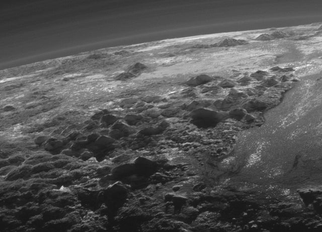 space pictures - pluto mountains