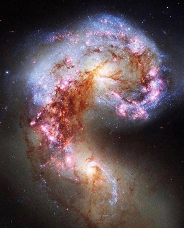 space pictures - interacting galaxy