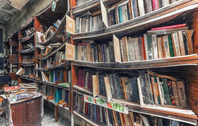 abandoned places - bookselling