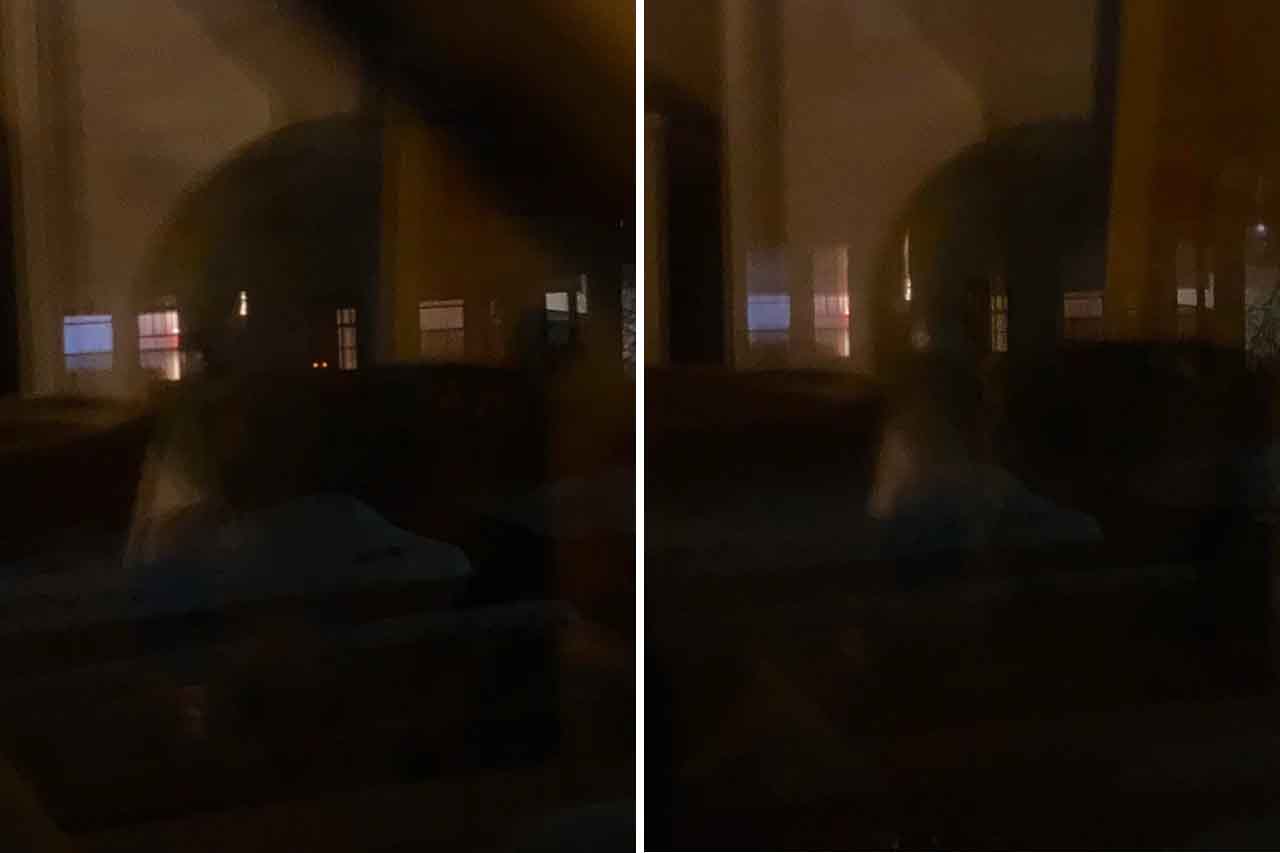 u/Goldenstrawberry2493: <br> I noticed eyes looking at me from a neighbors window, second pic is the next night