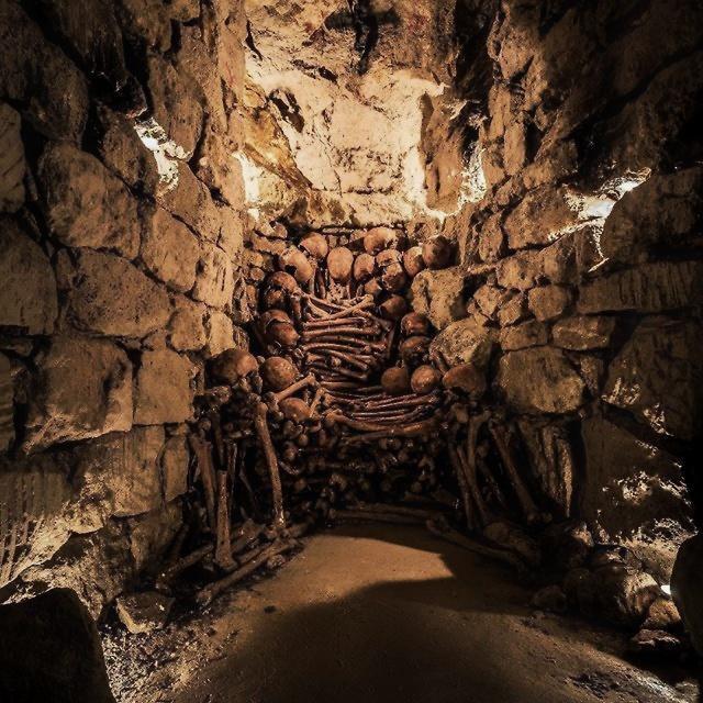 u/killHACKS: <br> Throne of Human Remains in the Catacombs of Paris