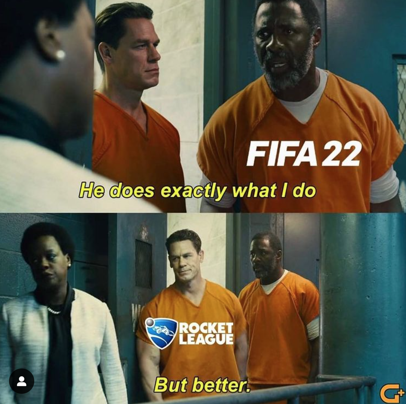 funny gaming memes - he does exactly what i do meme - Fifa 22 He does exactly what I do O. Rocket League But better.