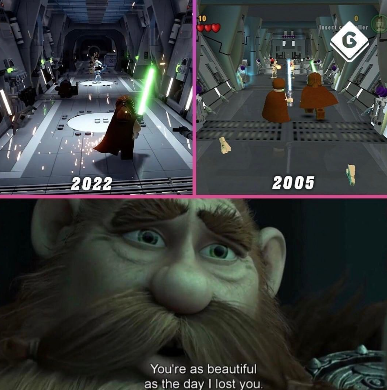 funny gaming memes - lego star wars - ter 2022 2005 You're as beautiful as the day I lost you.