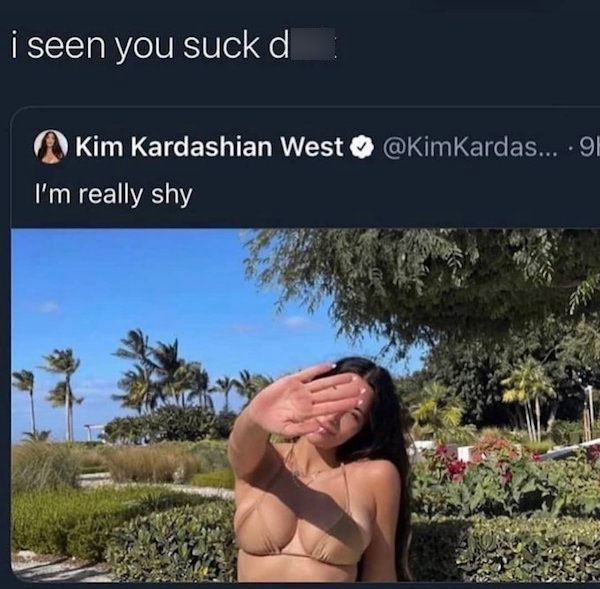 horny jail memes - sky - i seen you suck d Kim Kardashian West ... 91 I'm really shy