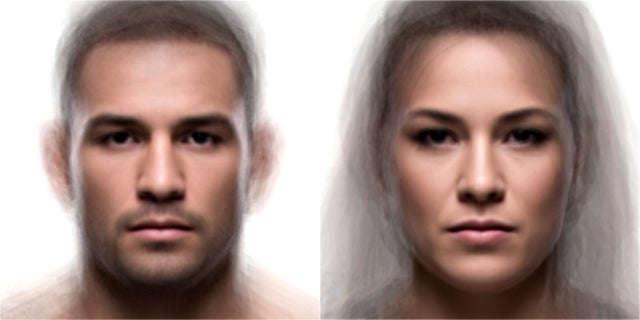 average faces - composite portraits - average ufc face
