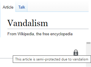 wikipedia vandalism - funny wikipedia edits - 503 error - Article Talk Vandalism From Wikipedia, the free encyclopedia This article is semiprotected due to vandalism