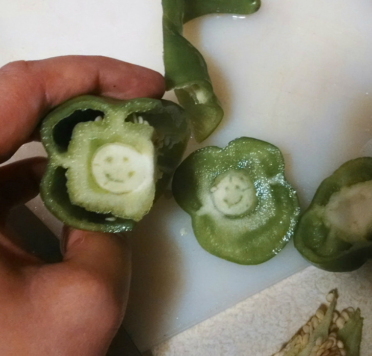 ’’Just cut into a pepper and saw this.’’