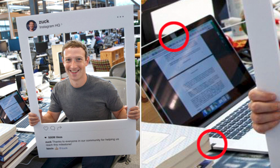 That time Mark Zuckerberg had his camera and headphone jack covered way Snowden's NSA disclosure. 
