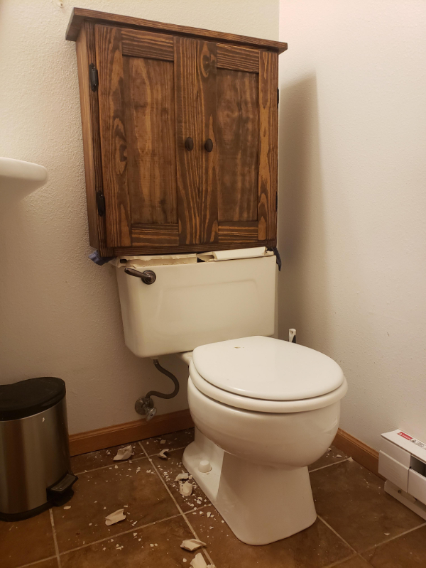 people having a bad day - bathroom