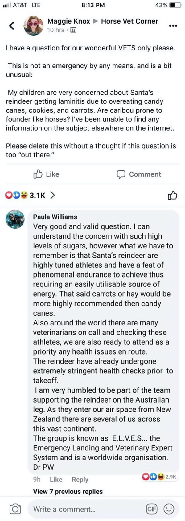wholesome pics and memes - paper - Atat De 515 Pm Maggie Knox Horse Vet Corner I have a question for our wonderlu Vets only please This is not an emergency by any means, and is a bit My children are very concerned about it reindeer getting is due to overe