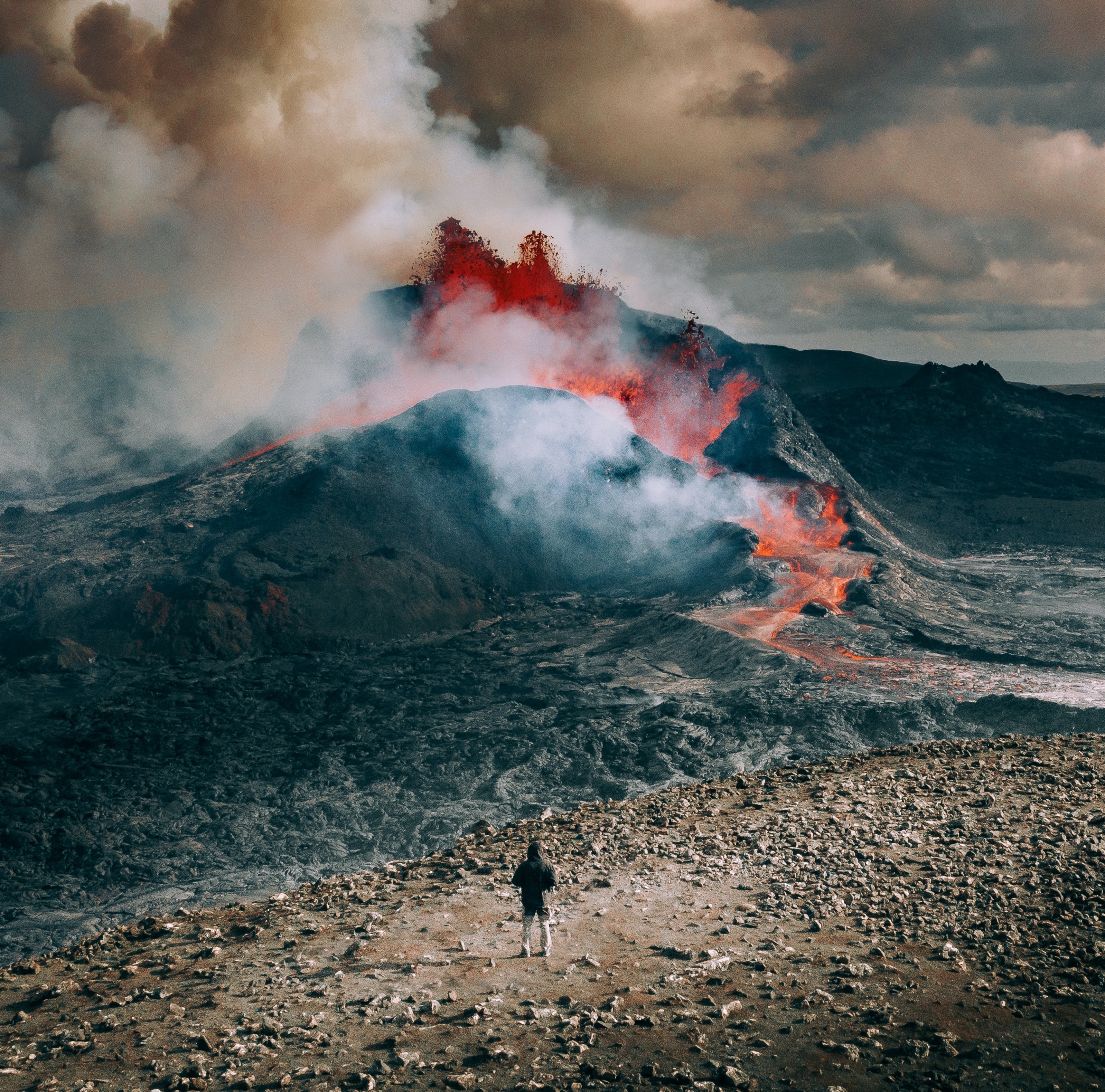 epic drone photographs - Volcano