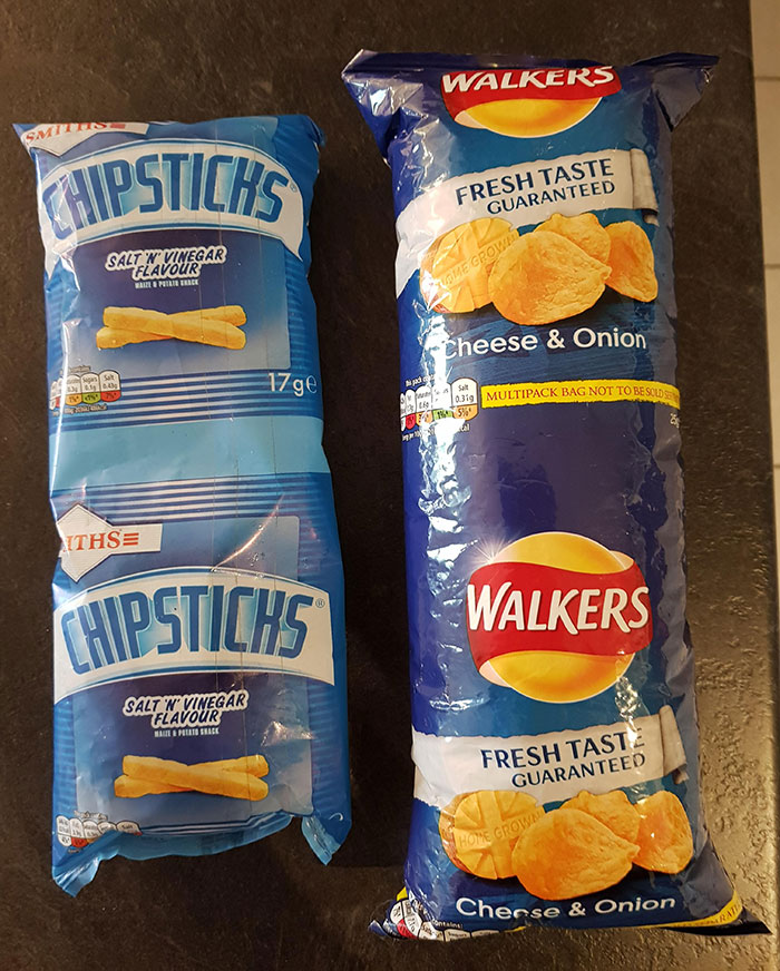 people who hit the food lottery - walkers crisps - Walkers Smitto Hipstiche Fresh Taste Guaranteed Salt W Vinegar Flavour Berge Duome Growia Cheese & Onion 17 ge Sut 03.9 Multipack Bag Not To Be Soldes B5% Ithse Chipsticks Walkers Salt 'N Vinegar Flavour 