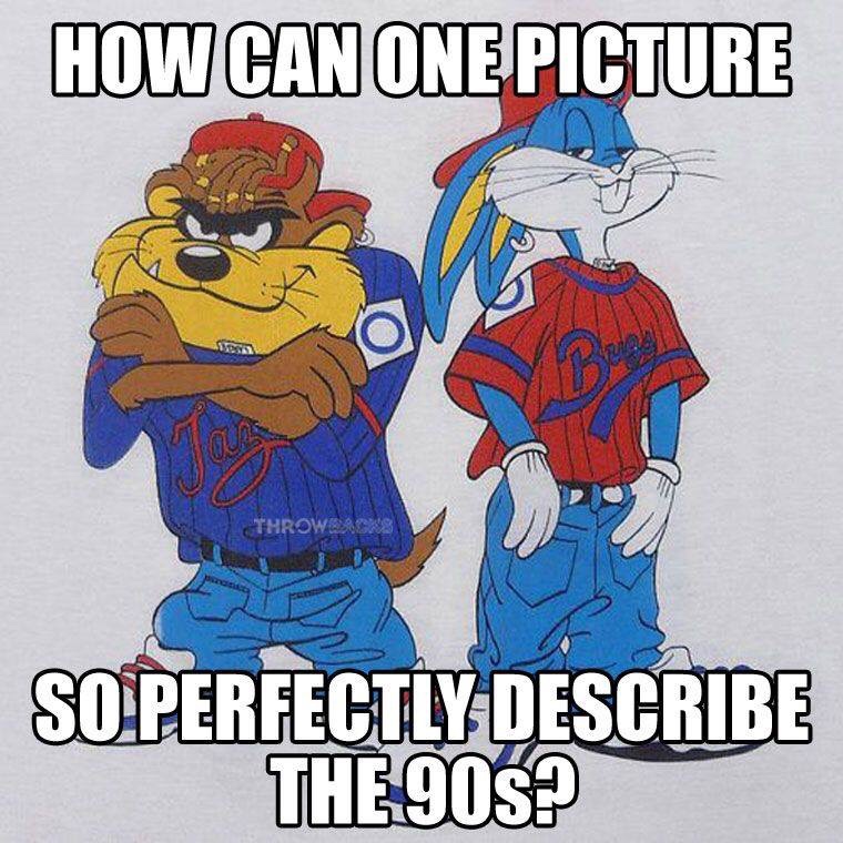 dank memes - bugs taz kriss kross shirt - How Can One Picture Throwersks So Perfectly Describe The 90S?