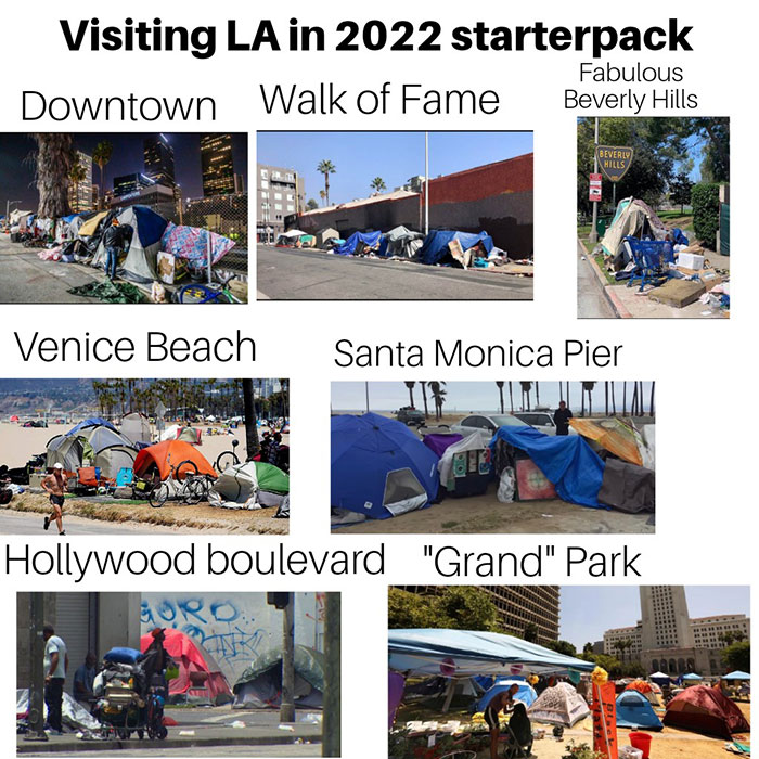 relatable memes - visiting la in 2022 starter pack - Visiting La in 2022 starterpack Downtown Walk of Fame Beverly Hills Fabulous Beverly Hills Venice Beach Santa Monica Pier Hollywood boulevard