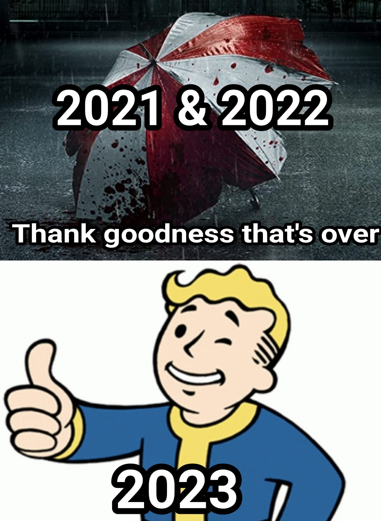 gaming memes - racoon city 2021 - 2021 & 2022 Thank goodness that's over 2023