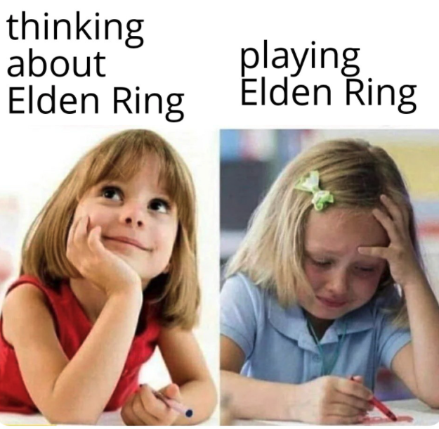 funny gaming memes - thinking about playing lol meme - thinking about playing Elden Ring Elden Ring
