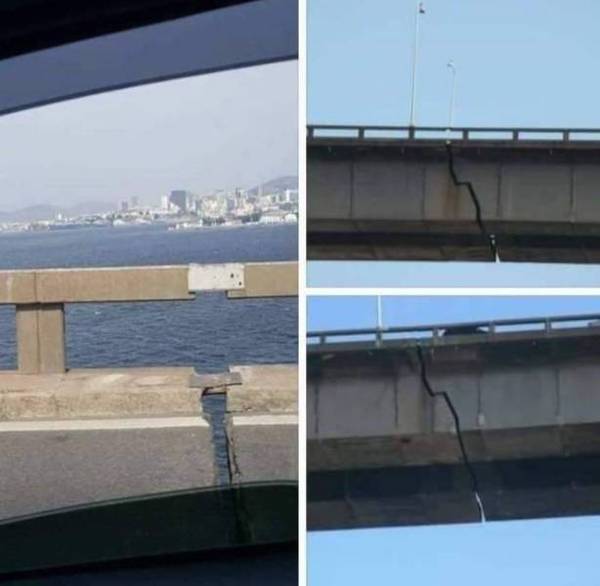 Better hope you never get stuck in traffic on this bridge.