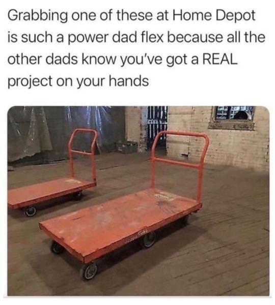 monday morning randomness - council of men approves - Grabbing one of these at Home Depot is such a power dad flex because all the other dads know you've got a Real project on your hands