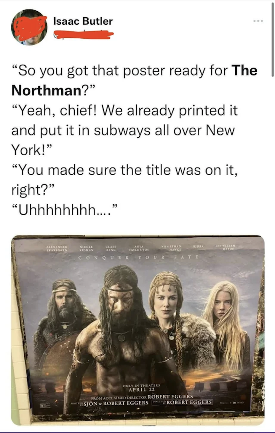 Facepalms - the northman