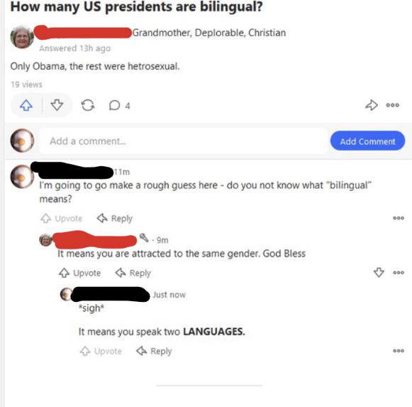 Facepalms - bilingual presidents