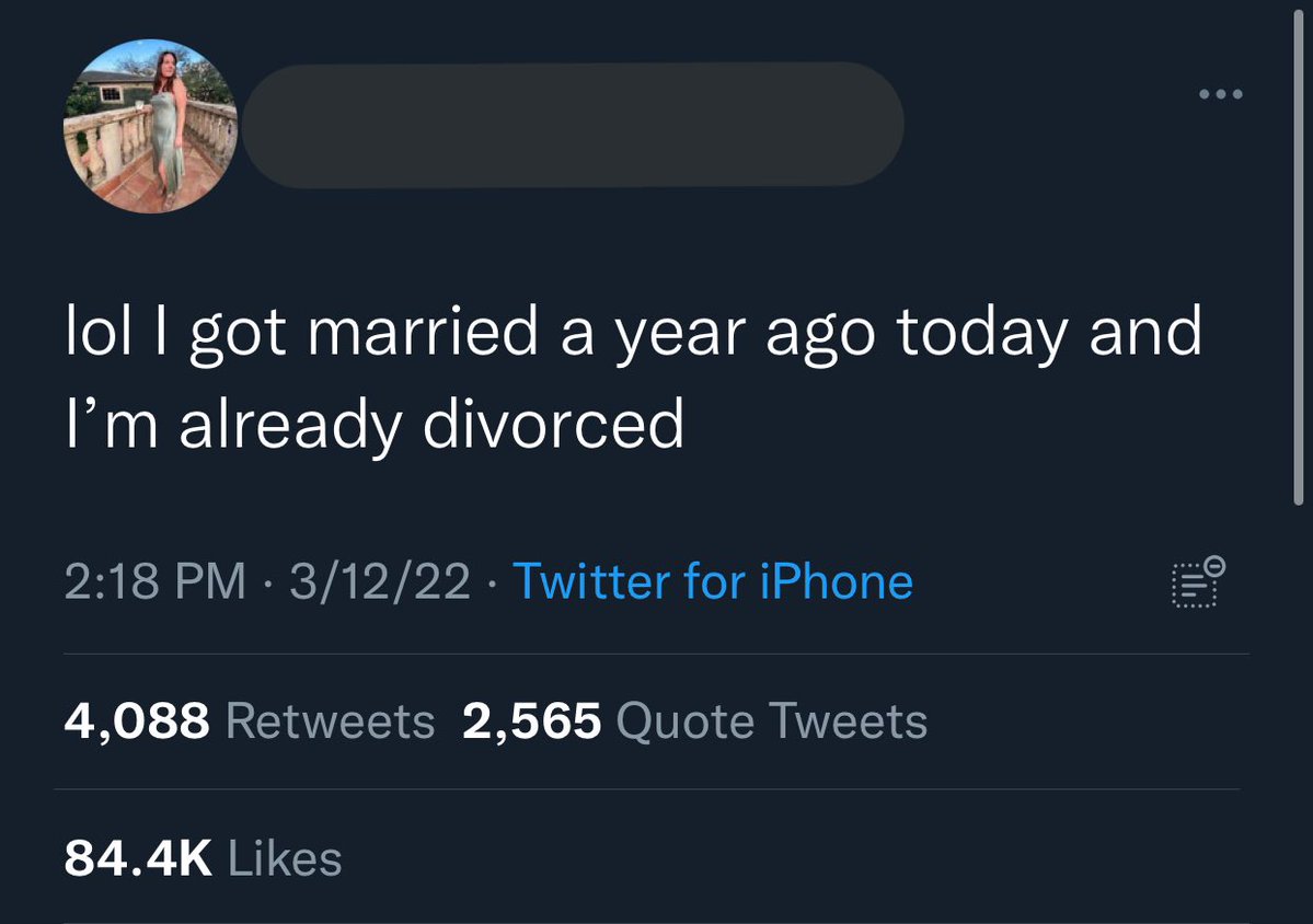 Women Posting Their L's - quarantine glow up tweet - @ @ lol I got married a year ago today and I'm already divorced 31222 Twitter for iPhone Oin 4,088 2,565 Quote Tweets