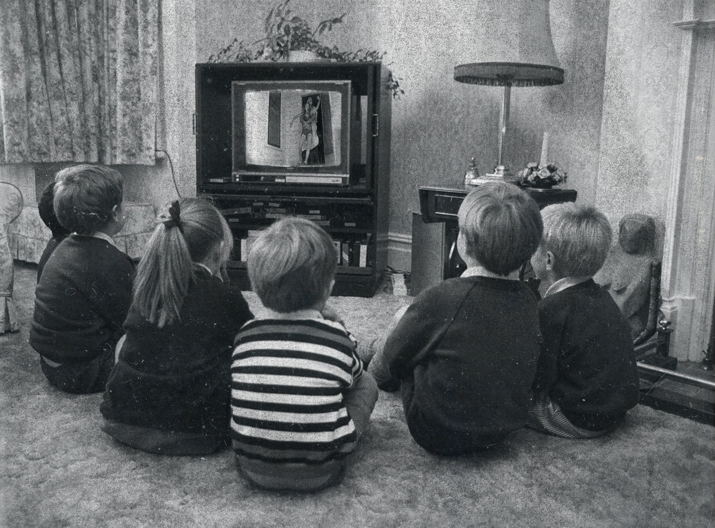 Photoshopping Leatherface - old black and white tv