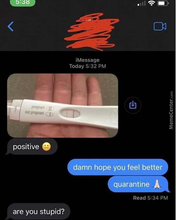 people who failed successfully - pregnancy positive quarantine - 5.38