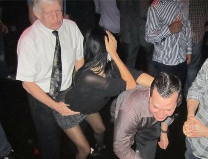 Chaotic Nightclub Photos - old man party hard