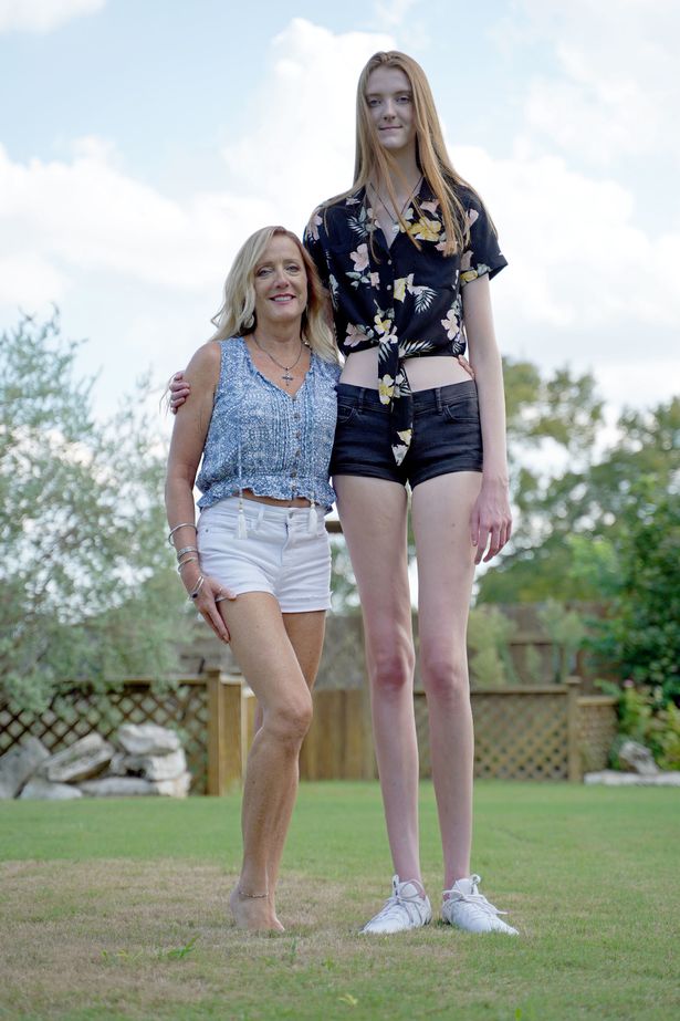 Maci is, unsurprisingly, the tallest person in her family by a wide margin....