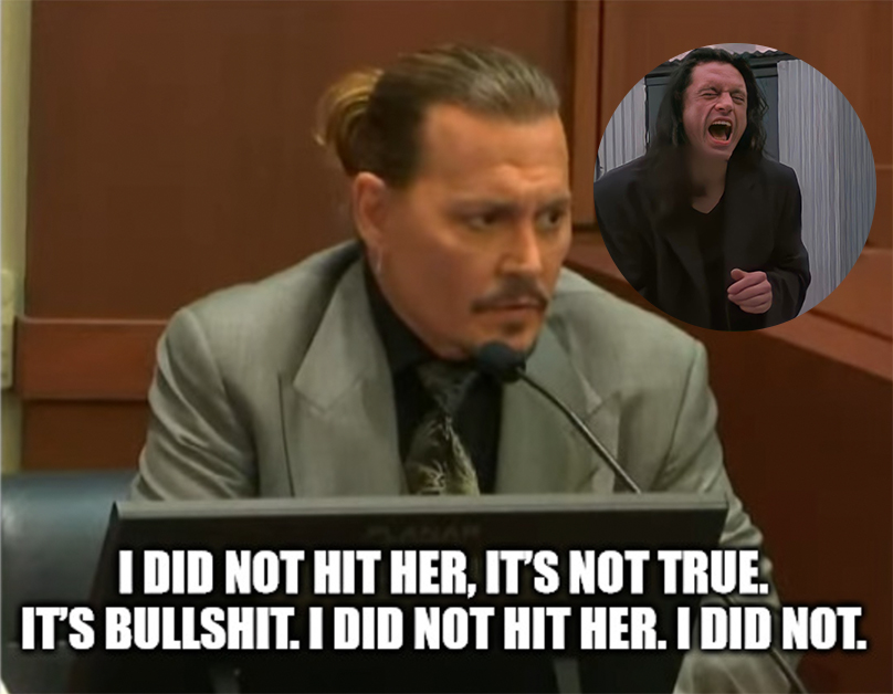 Johnny Depp Memes - chemical watch - A I Did Not Hit Her, It'S Not True. It'S Bullshit. I Did Not Hit Her. I Did Not.