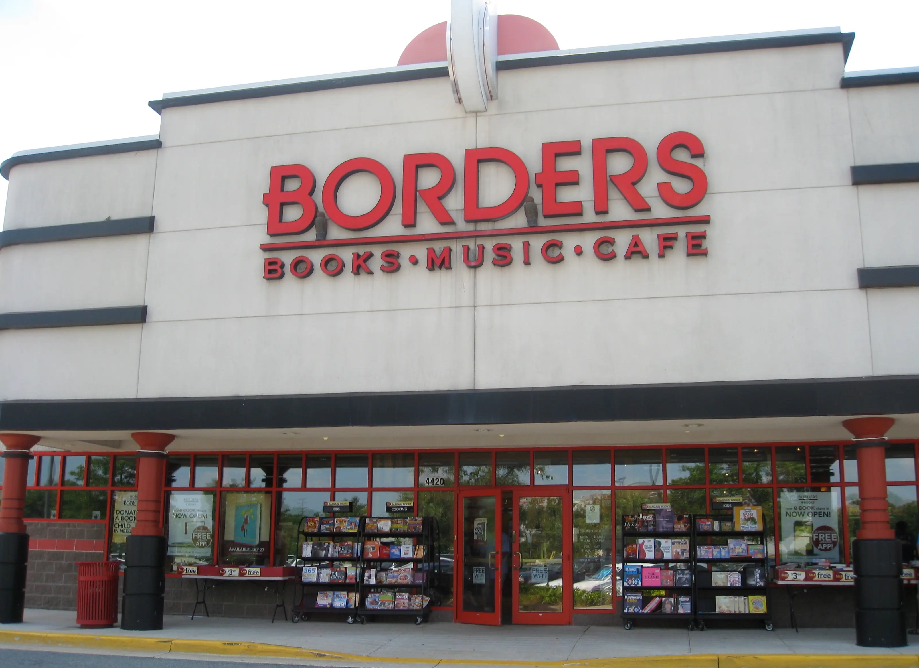 Defunct Companies -outlet store - Borders Books Music.Cafe Rinn Bied Unte