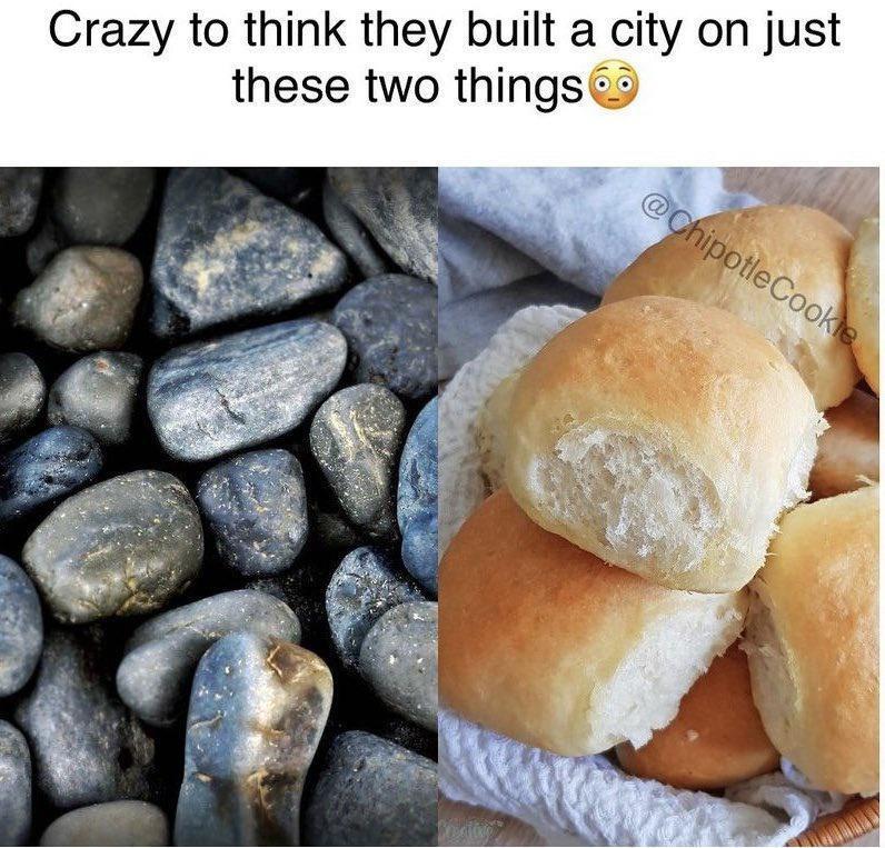 monday morning randomness - hd stone - Crazy to think they built a city on just these two things Cookie