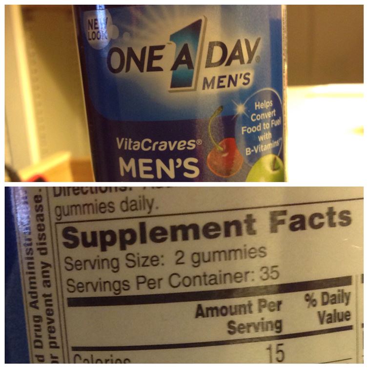 Well, I guess I won't be taking one 1-a-day vitamins, I'll be taking two.