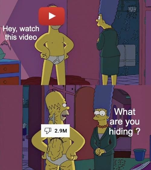 awesome randoms - simpson meme template - Hey, watch this video my What are you 2.9M hiding? 02