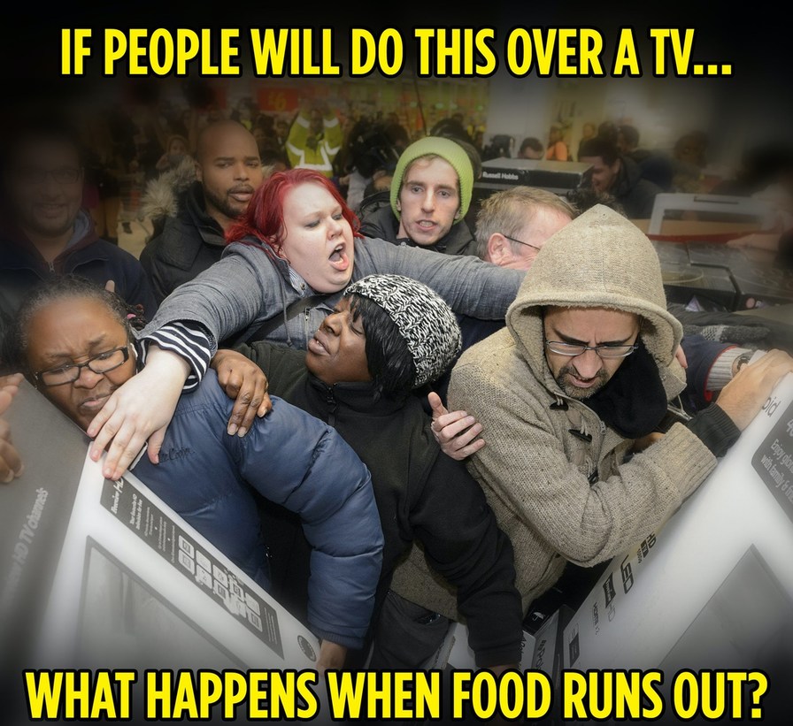 awesome randoms - funny black friday - If People Will Do This Over A Tv... Did Biblichung Parang with familj free Hd Tv channel 8 What Happens When Food Runs Out?