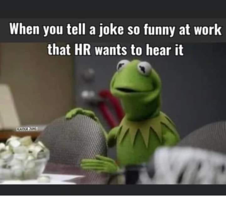 awesome randoms - fauna - When you tell a joke so funny at work that Hr wants to hear it Luste