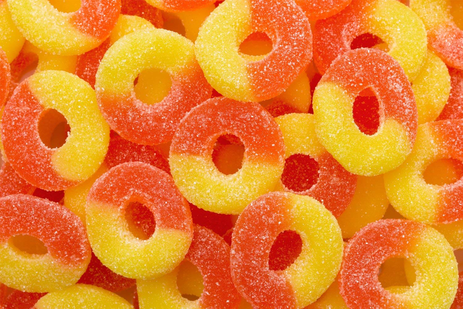 food to fornicate with - peach gummy rings