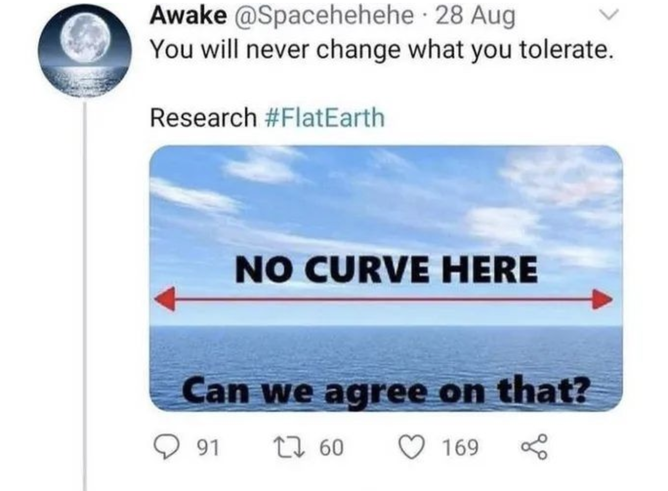 Facepalms - You will never change what you tolerate. Research No Curve Here Can we agree on that?