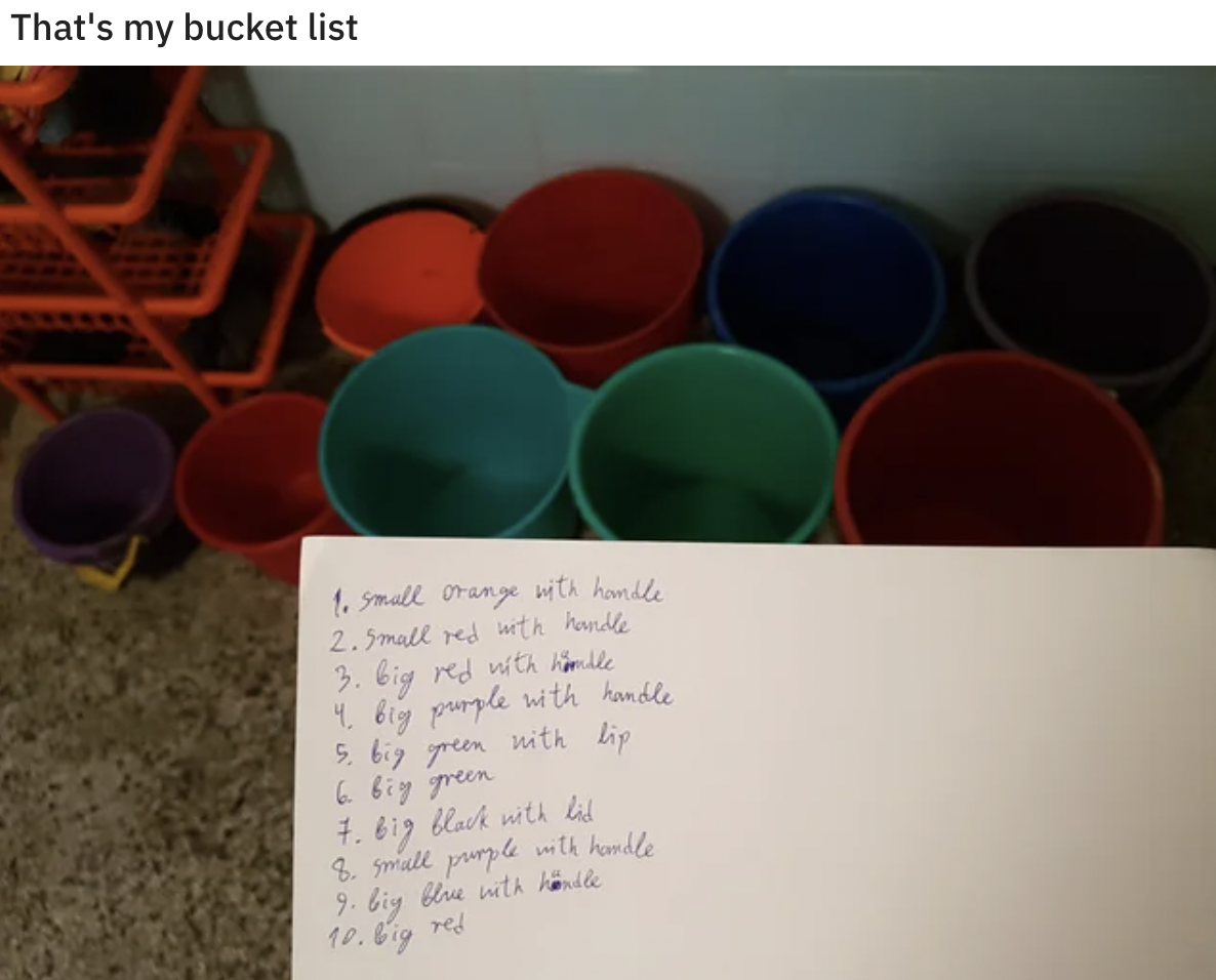 Technically Not Wrong - That's my bucket list