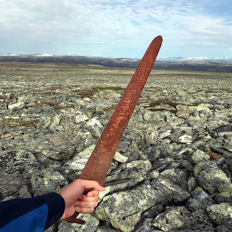 In 2017, a Reindeer Hunter found a perfectly preserved Viking sword in the mountains of Norway, which was just sticking out among the stones.