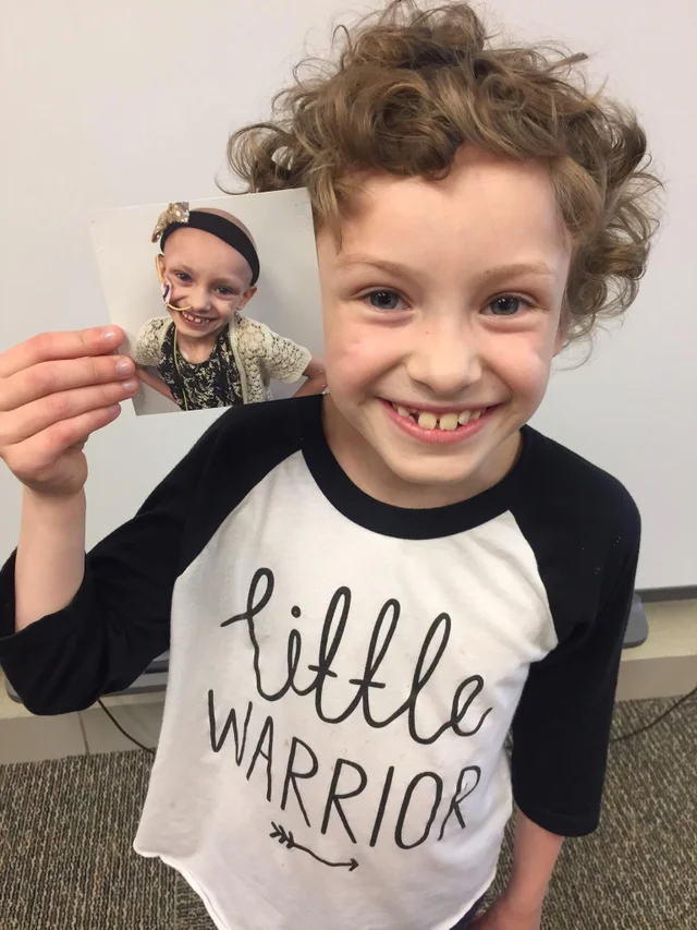 wholesome posts - uplifting news - stage 4 neuroblastoma - 23 lillle Warrior