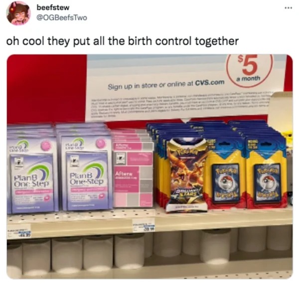 funny tweets  -  beefstew oh cool they put all the birth control together $5 a month Sign up in store or online at Cvs.com Afme Aftura Jokemo PlanB One Step Hald Line Sk PlanB OneStep Sewar Stare